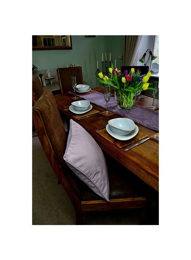 REGAL IN HOUSE Decorative Velvet Cushion polyester Heather 43x43cm  - Image 4