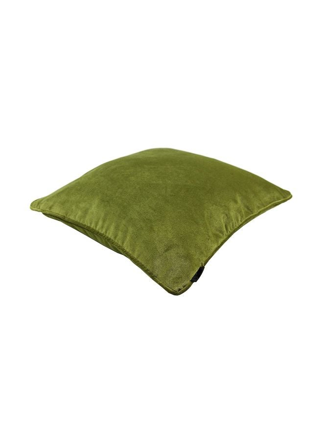 REGAL IN HOUSE Decorative Velvet Cushion polyester Lime Green 43x43cm  - Image 2