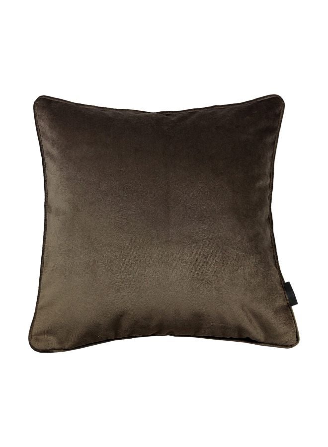 REGAL IN HOUSE Decorative Square Shaped Cushion polyester Mocha 43x43cm  - Image 1