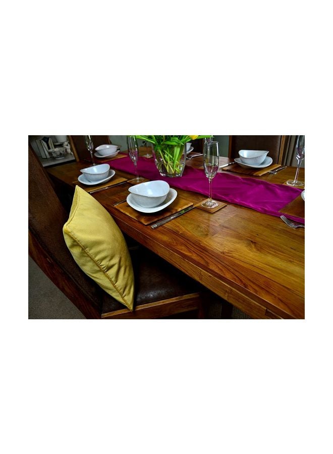 REGAL IN HOUSE Decorative Square Shaped Cushion polyester Ochre Yellow 43x43cm  - Image 3