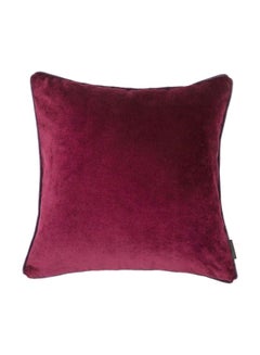 Decorative Square Shaped Cushion polyester Wine Red 43x43cm