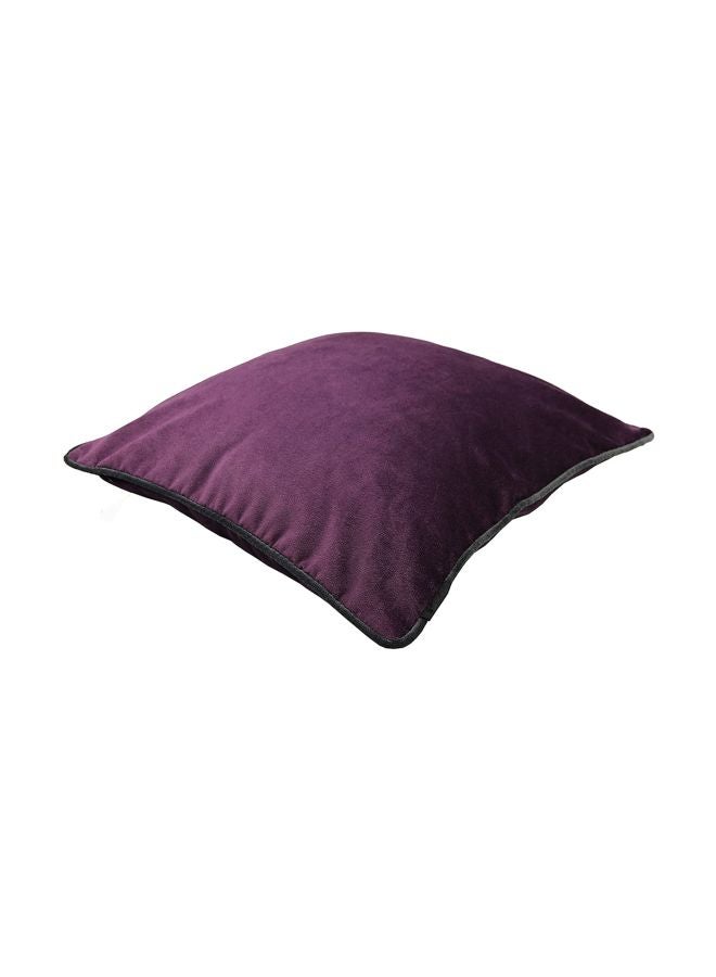 REGAL IN HOUSE Decorative Square Shaped Cushion polyester Aubergine Purple 50x50cm  - Image 2
