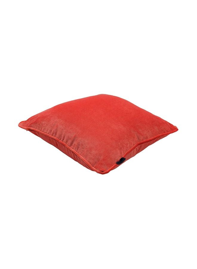 REGAL IN HOUSE Decorative Square Shaped Cushion polyester Coral Pink 50x50cm  - Image 2
