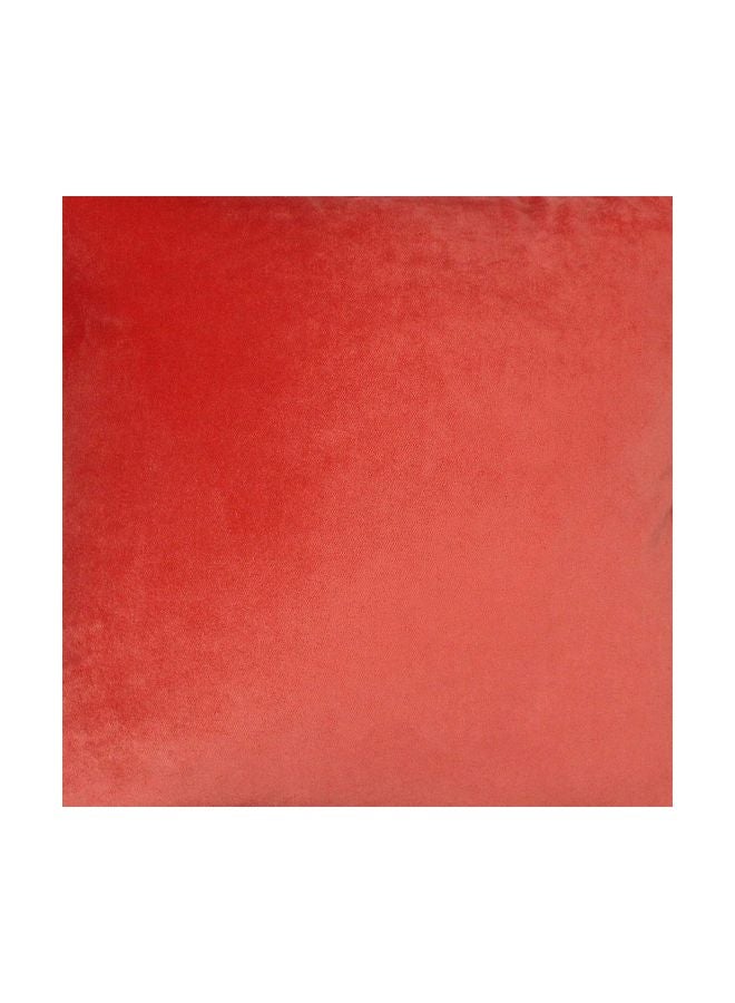 REGAL IN HOUSE Decorative Square Shaped Cushion polyester Coral Pink 50x50cm  - Image 4