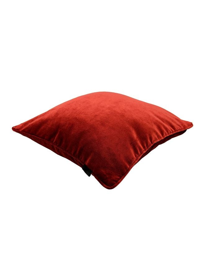 REGAL IN HOUSE Decorative Polyester Cushion polyester Rust Orange 50x50cm  - Image 2