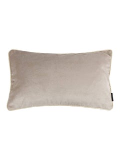 Decorative Velvet Cushion polyester Beige 60x40cm