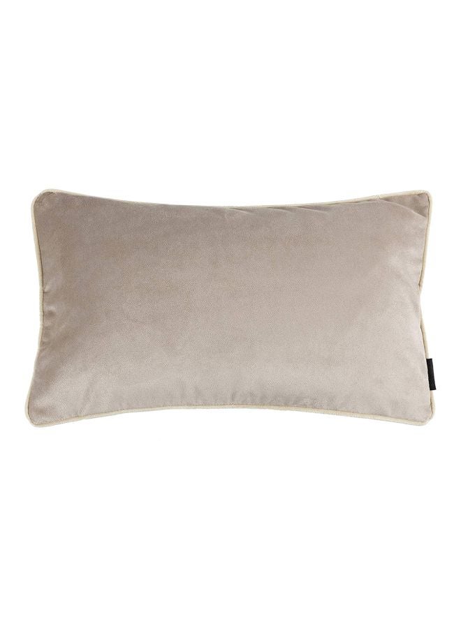 REGAL IN HOUSE Decorative Velvet Cushion polyester Beige 60x40cm  - Image 1