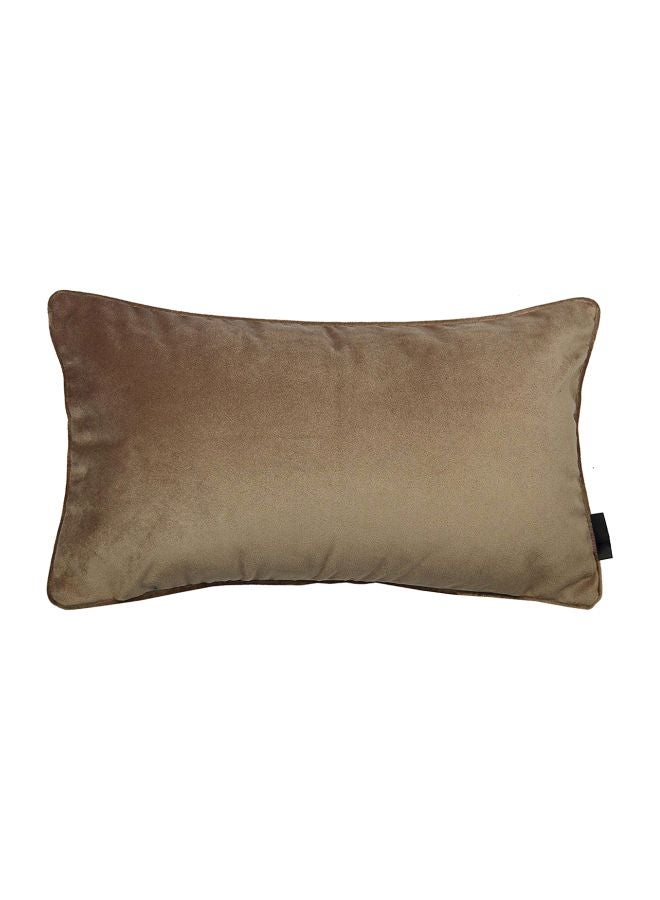 REGAL IN HOUSE Decorative Velvet Cushion polyester Caramel 60x40cm  - Image 1