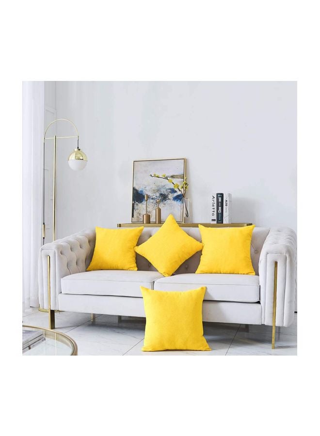 2-Piece Decorative Cushion Set Linen Yellow 40x40cm - v1588926298/N37811773A_3