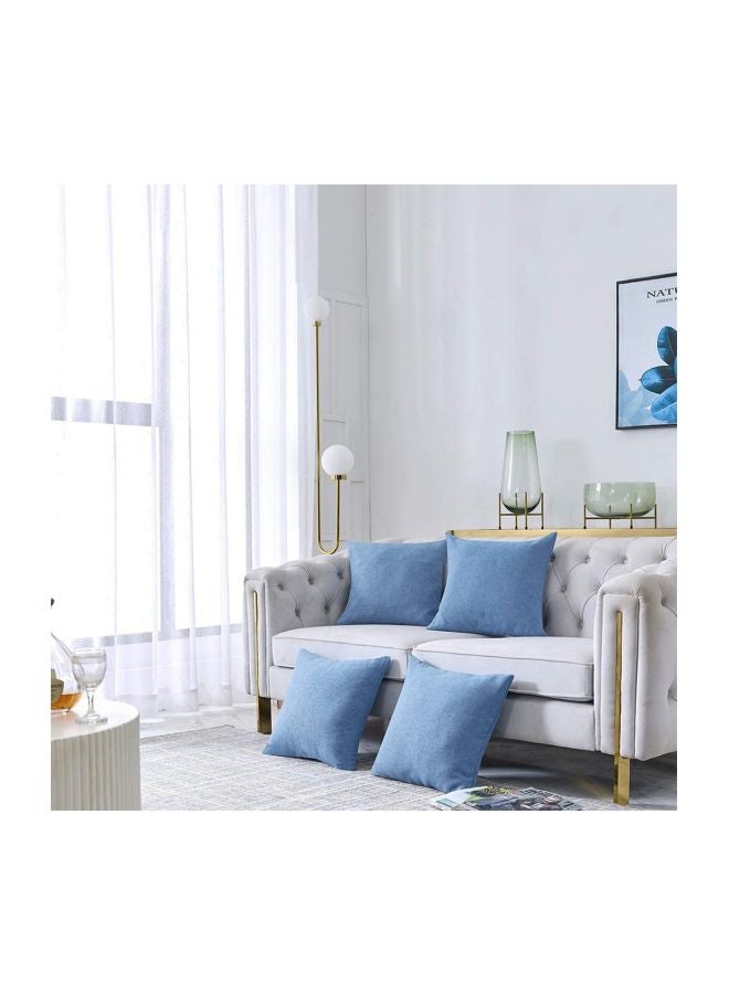 ريغال إن هاوس طقم وسائد للتزيين من 4 قطع linen أزرق كريون 40x40سم  - Image 3
