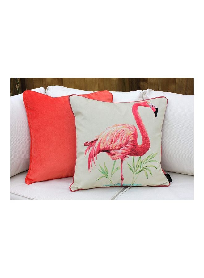 REGAL IN HOUSE Decorative Cushion Velvet Coral 43x43cm  - Image 3