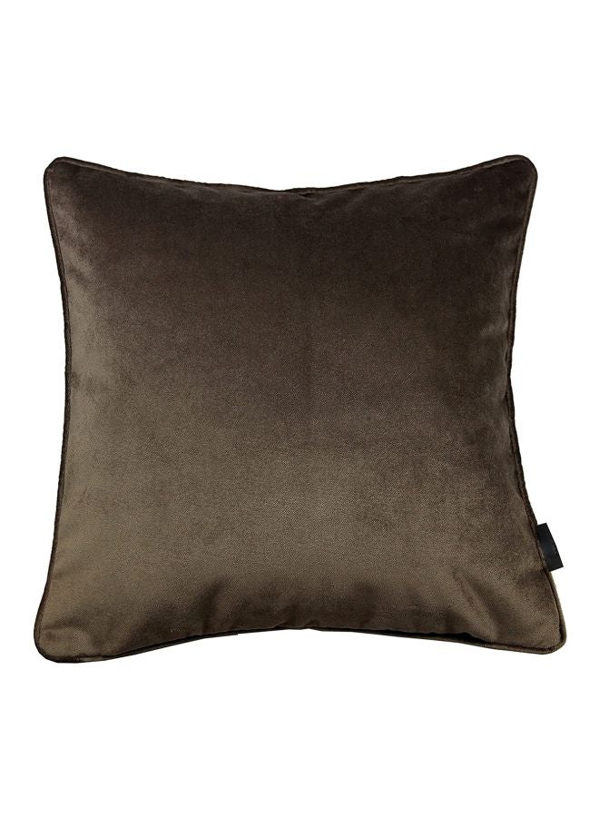 REGAL IN HOUSE Decorative Velvet Cushion polyester Mocha 43x43cm  - Image 1