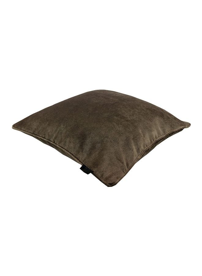REGAL IN HOUSE Decorative Velvet Cushion polyester Mocha 43x43cm  - Image 2