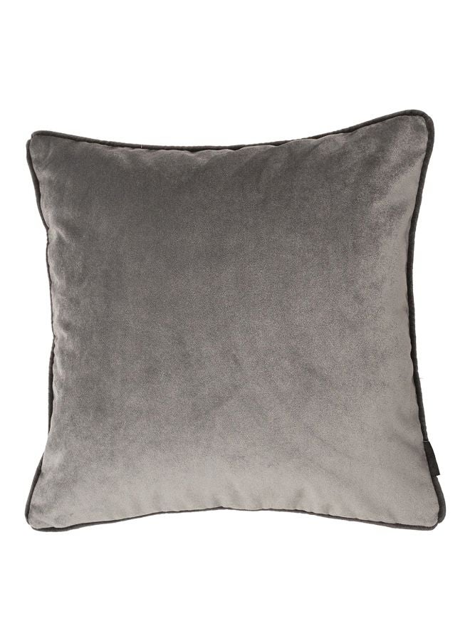 REGAL IN HOUSE - Decorative Plain Cushion polyester Soft Silver 43x43cm - Image 1