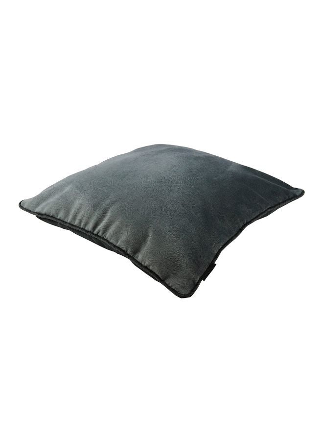 REGAL IN HOUSE - Decorative Plain Cushion polyester Soft Silver 43x43cm - Image 1