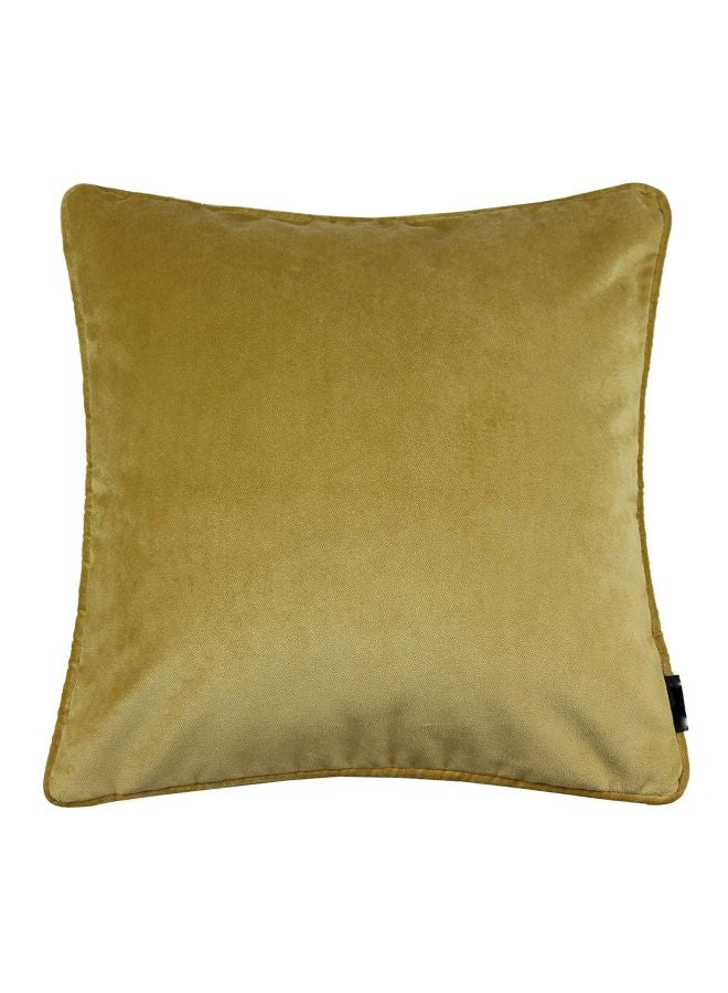 REGAL IN HOUSE Polyester Decorative Cushion Ochre Yellow 50x50cm  - Image 1