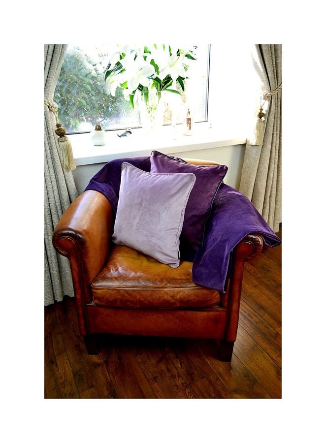 REGAL IN HOUSE Decorative Cushion polyester Aubergine Purple 60x40cm  - Image 3