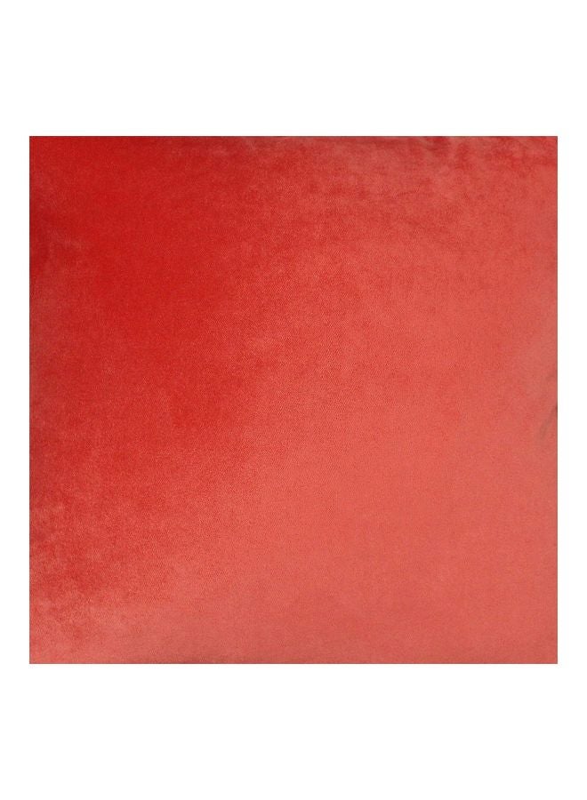 REGAL IN HOUSE Polyester Decorative Cushion Velvet Coral Pink 60x40cm  - Image 2