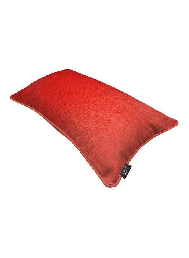 REGAL IN HOUSE Polyester Decorative Cushion Velvet Coral Pink 60x40cm  - Image 1