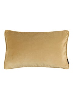Decorative Square Shaped Cushion polyester Ochre Yellow 60x40cm