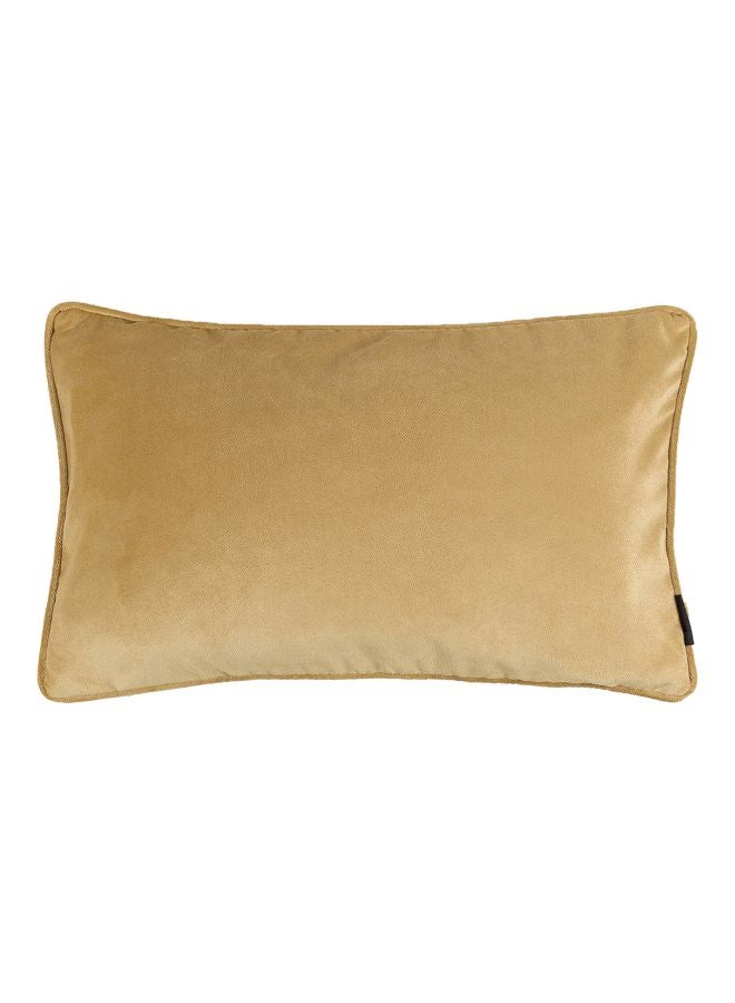 REGAL IN HOUSE Decorative Square Shaped Cushion polyester Ochre Yellow 60x40cm  - Image 1