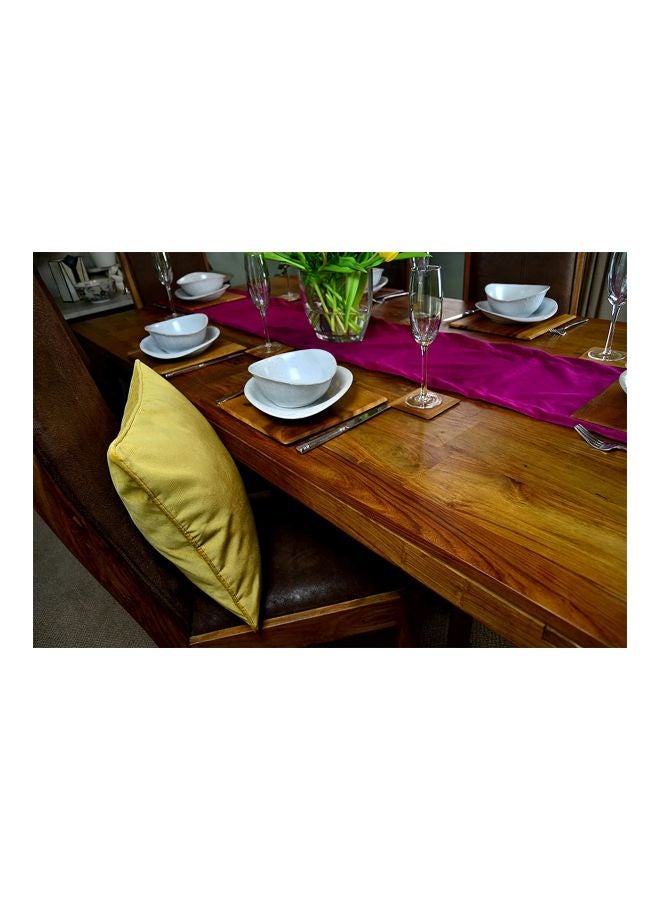 REGAL IN HOUSE Decorative Square Shaped Cushion polyester Ochre Yellow 60x40cm  - Image 3