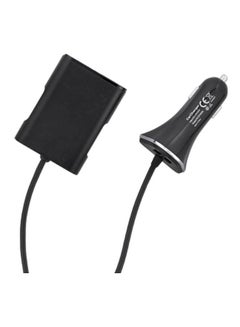 Voberry 4 Port Passenger Car Charger Adapter With Extension Cable Black  - Image 2