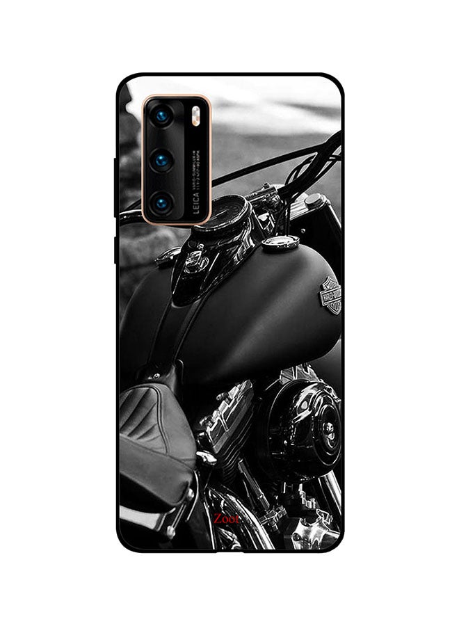 Skin Case Cover -for Huawei P40 Black/Grey/White Black/Grey/White