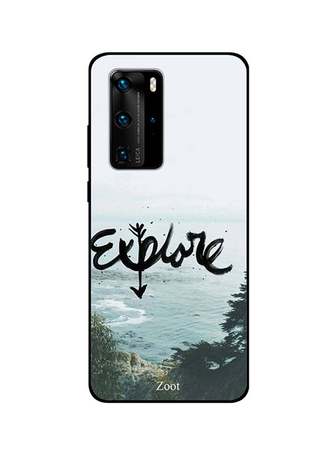 Protective Case Cover For Huawei P40 Pro White/Blue/Green