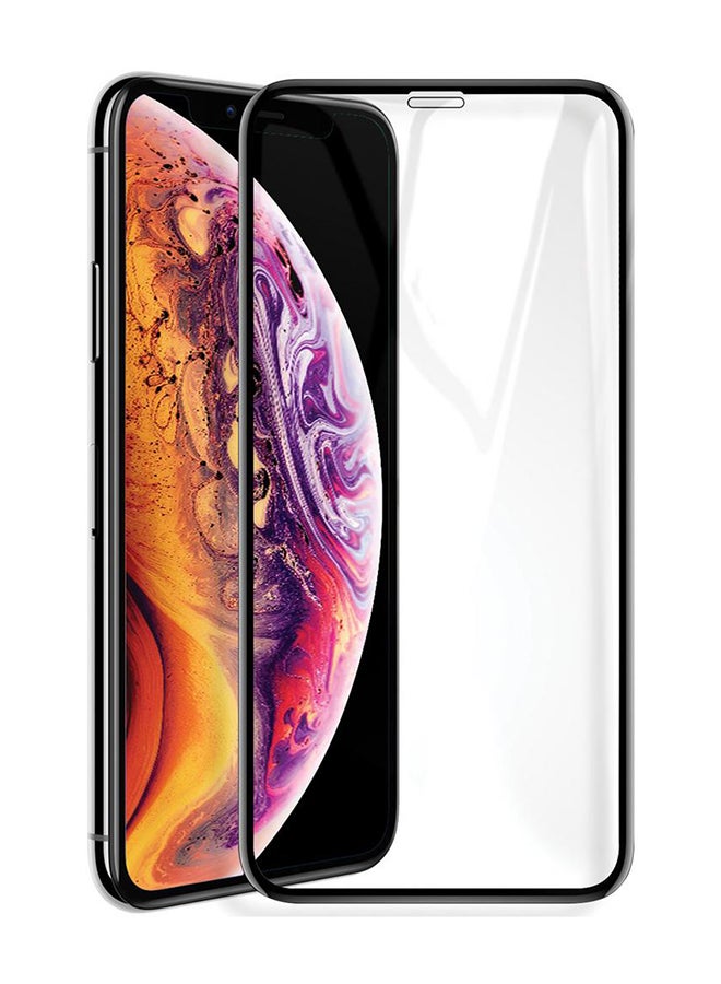Muzz Tempered Glass Screen Protector For Apple iPhone 11 Pro Clear/Black  - Image 2