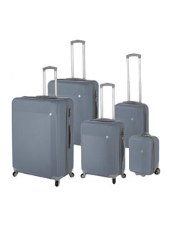 HIGHFLYER Highflyer Astral 5 PC Hard Luggage Travel Bag Set Grey  - Image 1