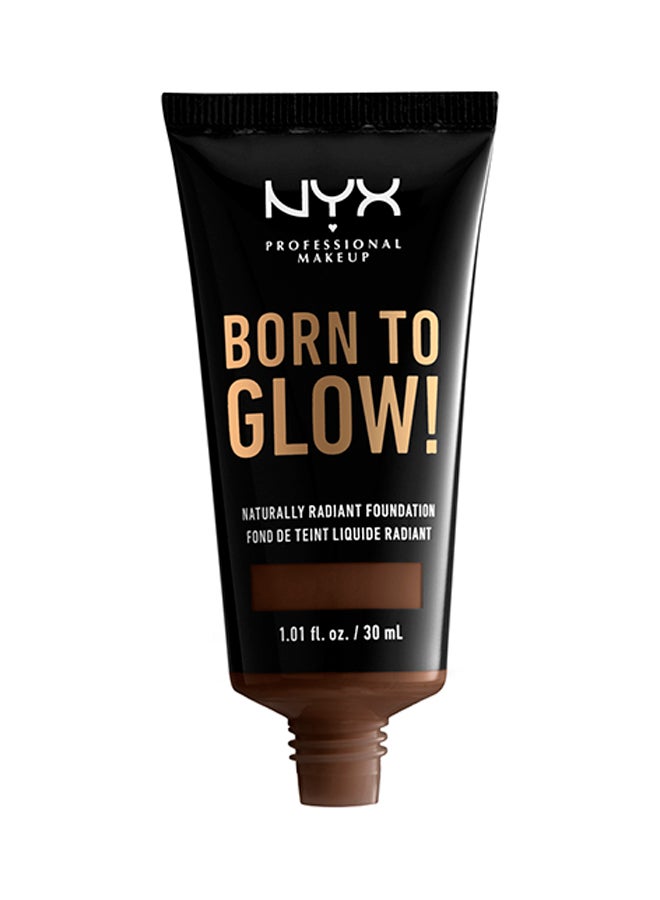 NYX PROFESSIONAL MAKEUP Born To Glow! Naturally Radiant Foundation Warm Walnut  - Image 1