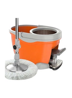 3- Piece 360 Degree Rotating Magic Spin Mop And Bucket Set Multicolour 18x47x28cm