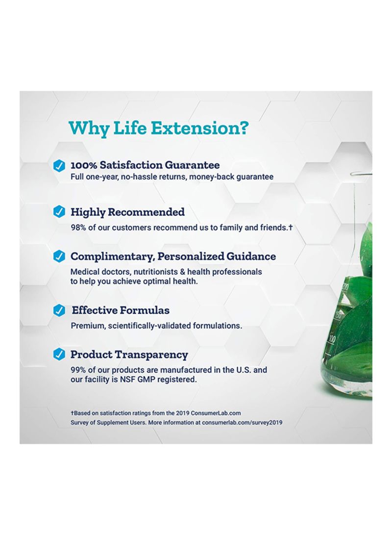 Life Extension Vitamin D3 175 mcg 7000 IU Dietary Supplement - 60 Softgels - Image 3