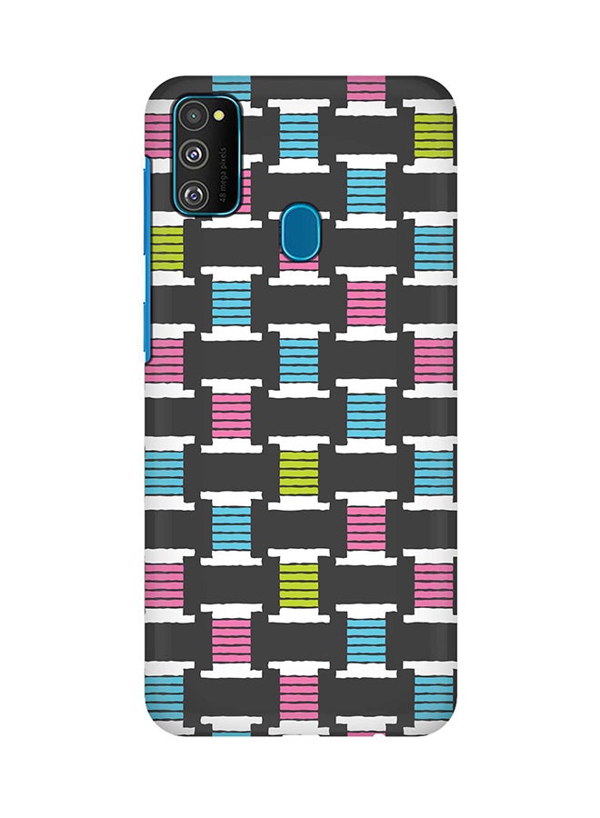 Stylizedd - Slim Snap Basic Series Anti-Scratch Customized Mobile Case Cover For Samsung Galaxy M30s Thread Roll - Image 1