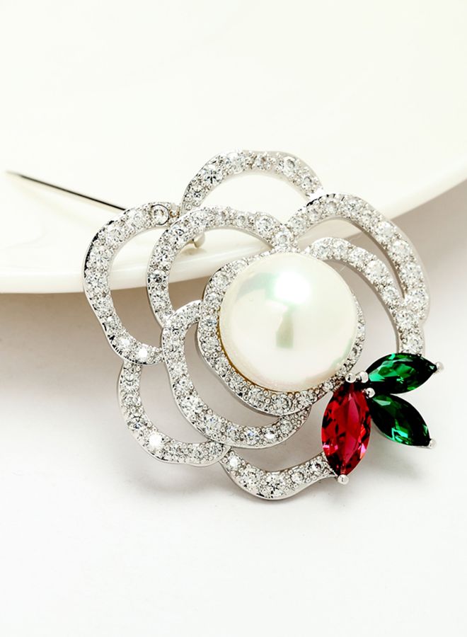 viennois - Flower Shaped Brooch - Image 1