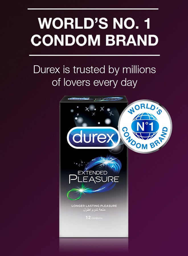 Durex 12-Piece Extended Pleasure Condom - Image 3