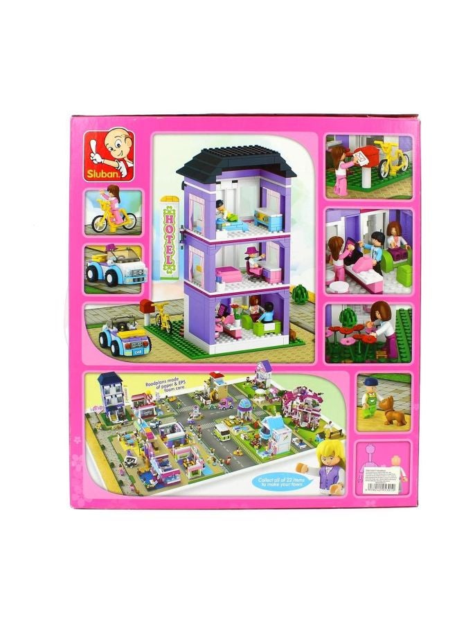 Sluban M38-B0531 541-Piece Girl's Dream Youth Hotel Building Set M38-B0531 541 6+ Years - Image 4