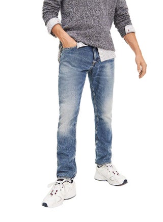 Scanton Heritage Slim Fit Jeans Clark Mid Blue