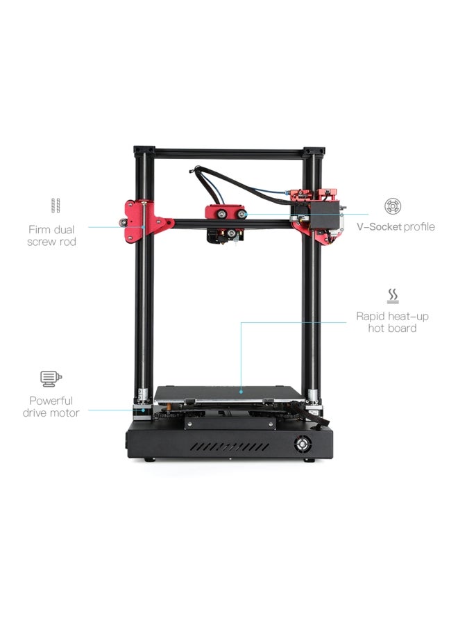 Creality 3D - CR-10S Pro V2 High Precision 3D Printer DIY Kit Black/Pink - Image 1