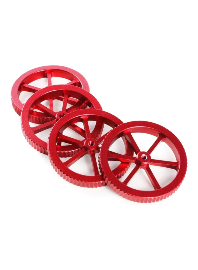 Creality 3D - 4-Piece 3D Printer Hotbed Platform Wheel Red - Image 1