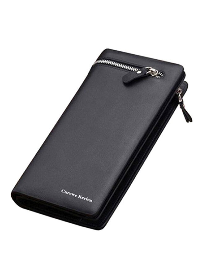 Curewe Kerien Leather Card Holder And Coin Purse Black - Image 1