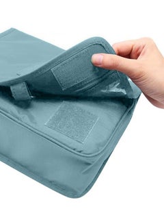 Bluelans Cloth Hanging Toiletry Organizer Blue  - Image 2