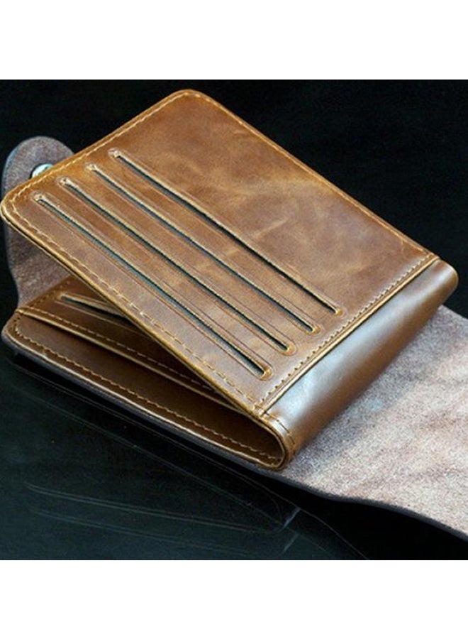 Bluelans - Faux Leather Bifold Wallet Brown - Image 1