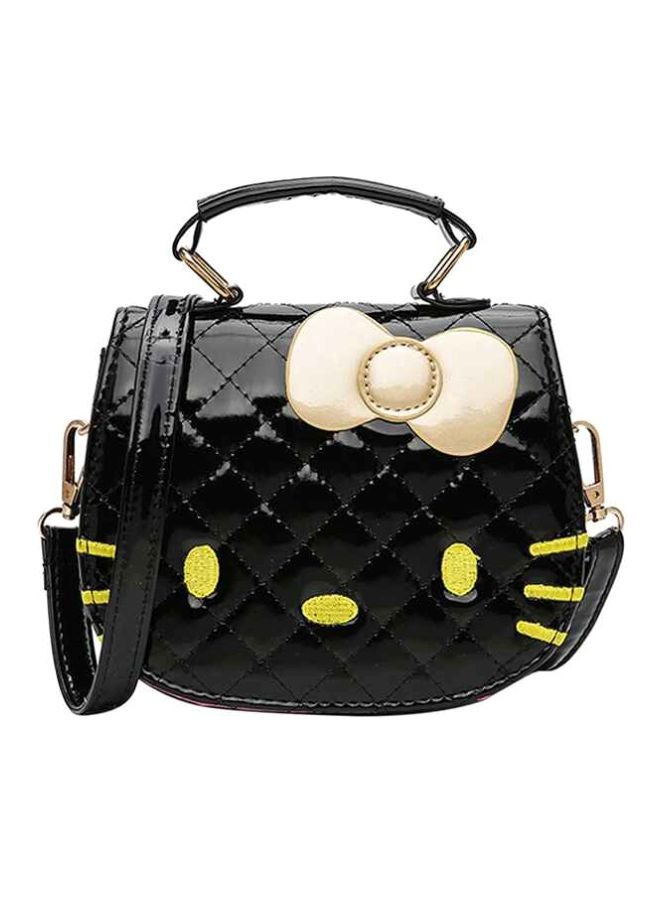 Adjustable Straps Crossbody Bag Black