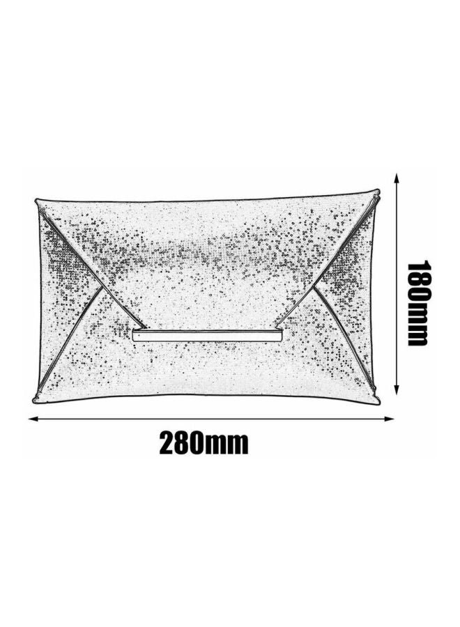 OUTAD Sparkling Dazzling Sequins Clutch Black  - Image 5