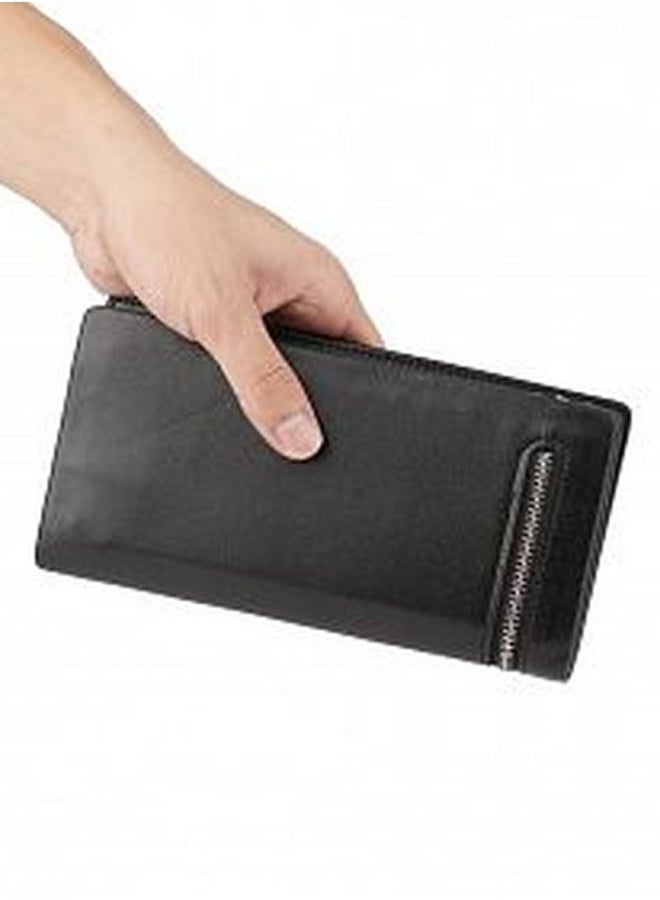 أوتاد حاملة بطاقات جلدية أسود - Image 4