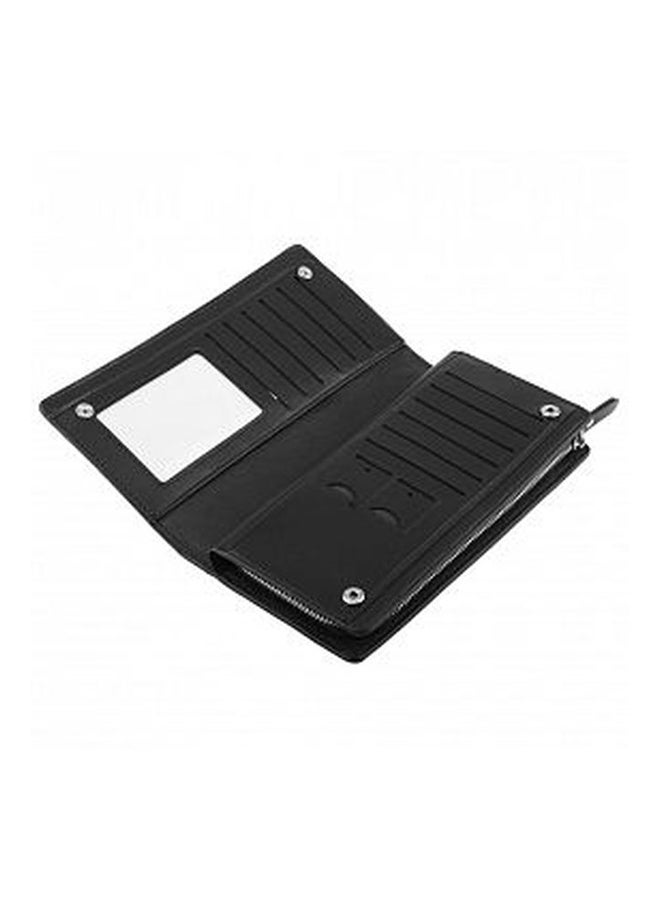 أوتاد حاملة بطاقات جلدية أسود - Image 3