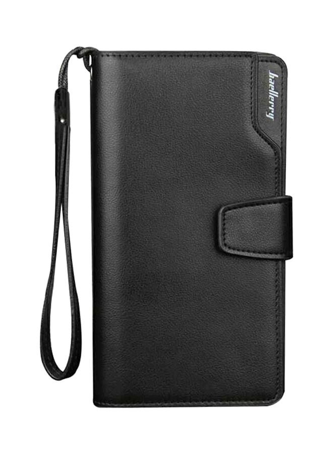 OUTAD Flap Closure Leather Wallet Black  - Image 1