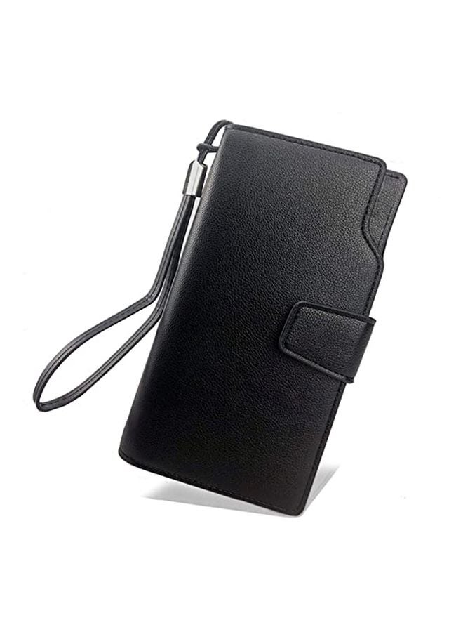 OUTAD Flap Closure Leather Wallet Black  - Image 2